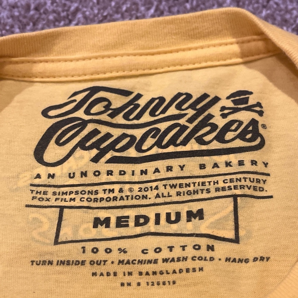 Johnny Cupcakes Simpsons Nelson T-shirt Medium Preowned - Picture 3 of 6